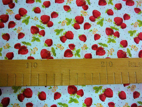 Metráž - jahůdky - šíře 140cm — foto 2