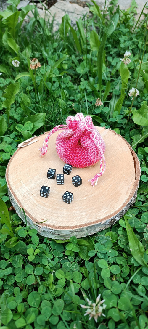 Mini měšec s hracími kostkami — foto 2