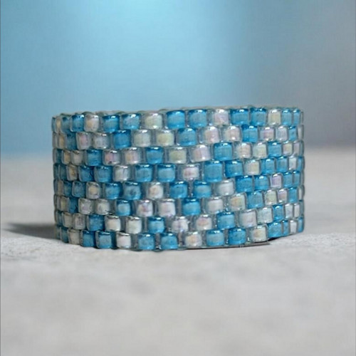 Ocean Harmony ring | Peyote | TOHO Beads — foto 5