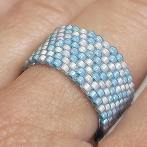Ocean Harmony ring | Peyote | TOHO Beads — foto 4