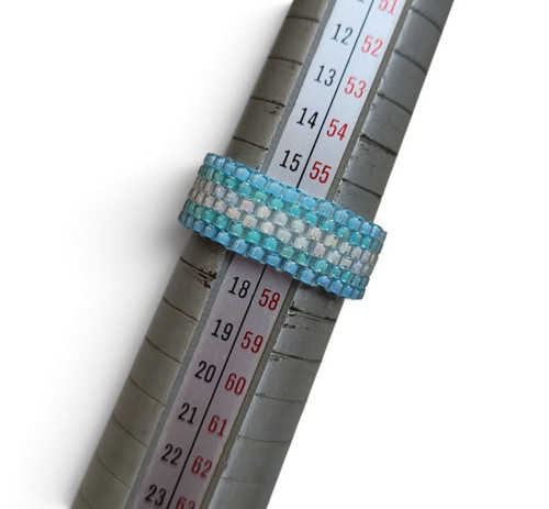 Ocean Mosaic ring | Peyote | TOHO Beads TOHO — foto 4