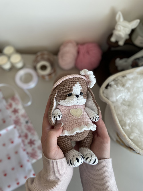 Háčkovaný pejsek Mila - mini holčička — foto 2