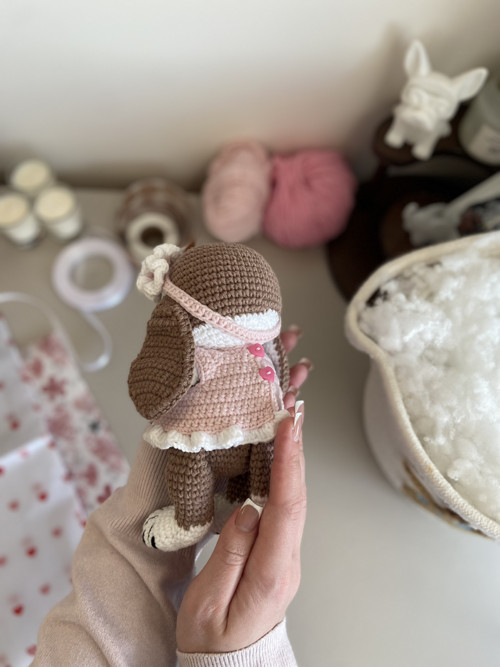 Háčkovaný pejsek Mila - mini holčička — foto 5