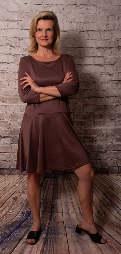 Dlouhé šaty - Mocha mouse - Vel. 40 — foto 3