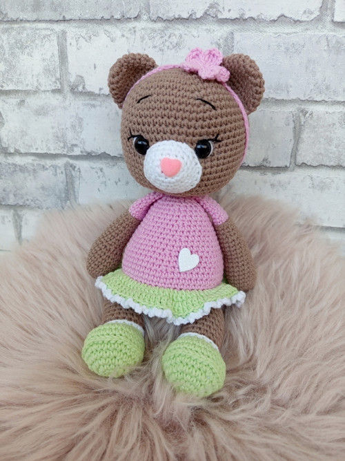 Medvědí slečna Sonička - medvídek ....26cm — foto 2