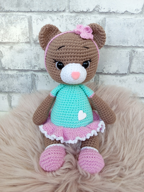 Medvědí slečna Janička - medvídek ....26cm — foto 3