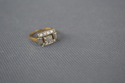 Prsten s diamanty - art deco — foto 5