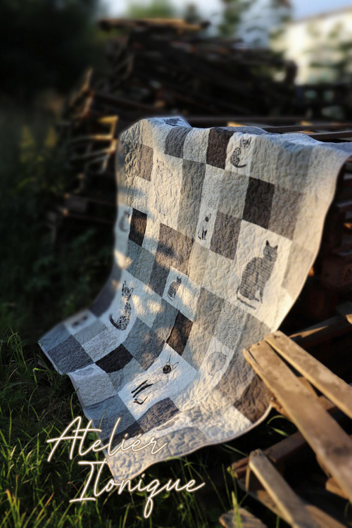 Patchworkový quilt ,, Kočky,, — foto 5