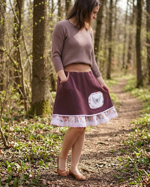 NĚŽNÁ (M/L) - teplá sukně — foto 5