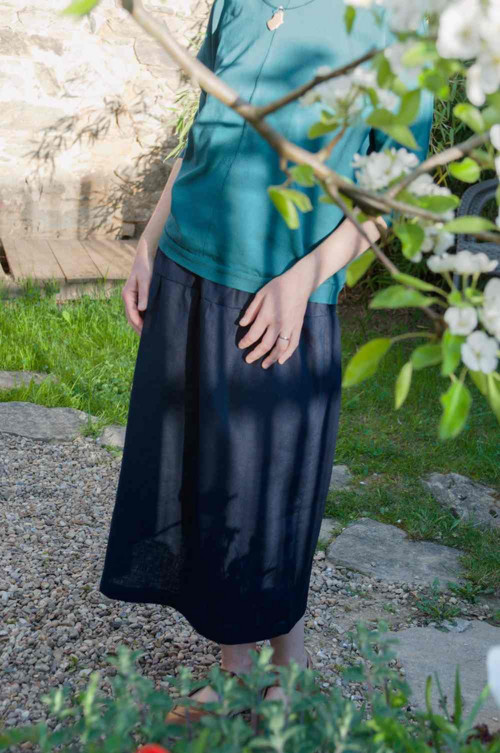 SUKNĚ dark blue — foto 2