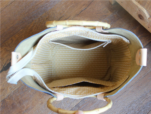 Leather handbag *Navy* — foto 5