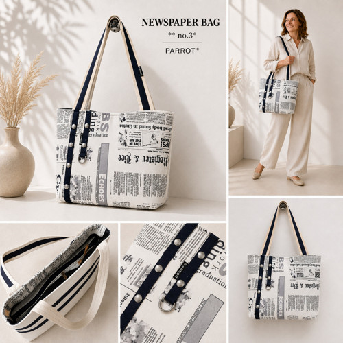 NEWSPAPER BAG ** no.3* PARROT® — foto 3