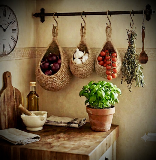 Sada 3 háčkovaných jutových košíků v boho stylu — foto 3