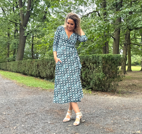 Zvonové zavinovací bílo zelené — foto 4