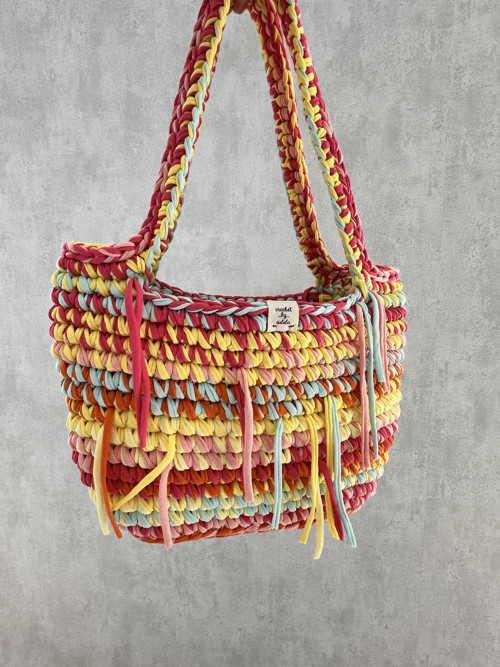 Háčkovaná letní kabelka/beach bag — foto 2