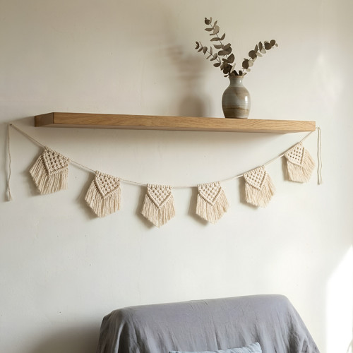 Smetanová macramé girlanda boho dekorace — foto 4