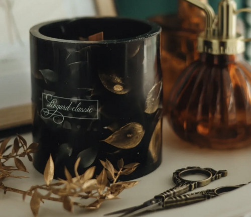 Svíčka "Ruscus Noir Prestige"Malý cylindr — foto 2