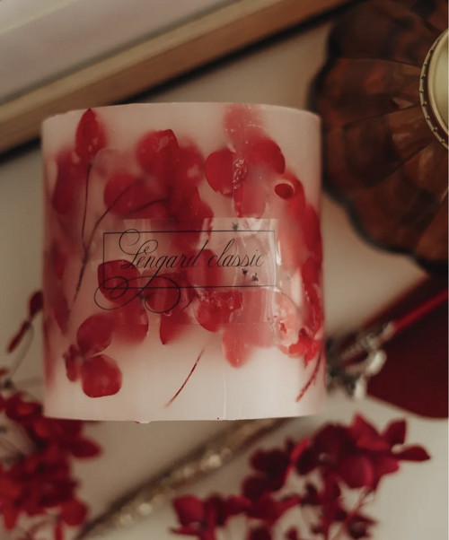 Svíčka "Hydrangea Royale" Malý cylindr — foto 2