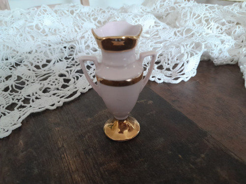 Retro karafa.....růžový porcelán — foto 2