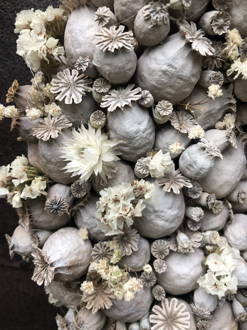 Makovicový věnec bílý velký — foto 2