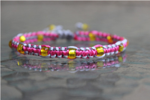 Letní. Náramek macramé. — foto 5
