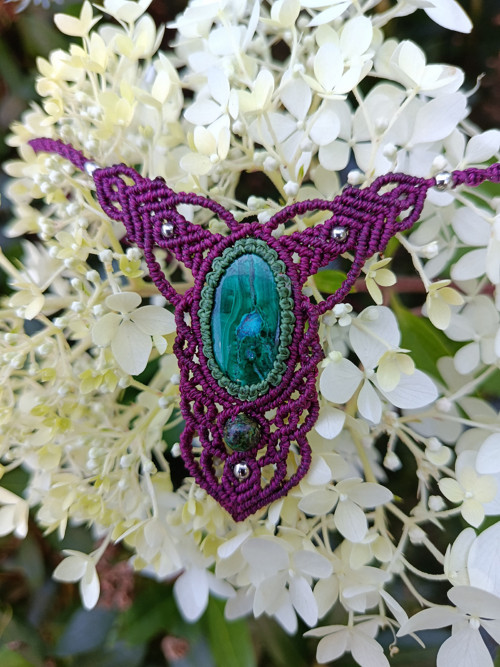 Náhrdelník Malachit Chrysocolla — foto 3