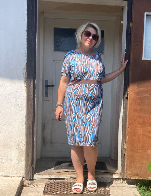 Šaty vlnky tyrkysové — foto 4