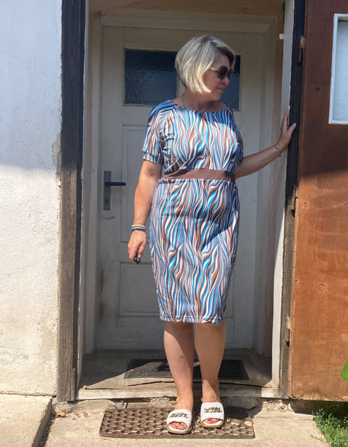 Šaty vlnky tyrkysové — foto 5