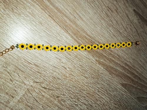 Korálkový náramek Slunečnice — foto 2
