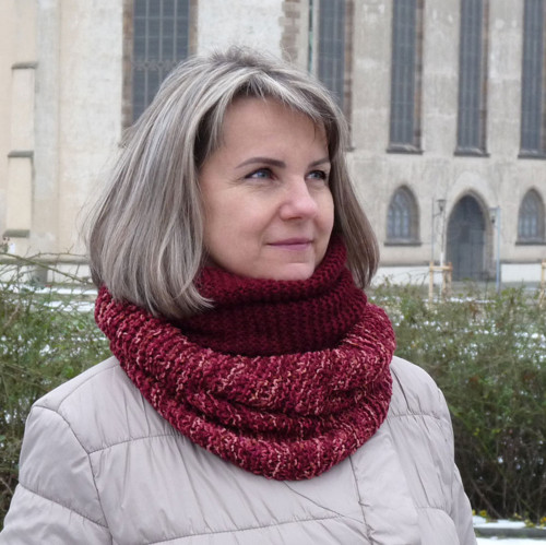 Nákrčník - hrátky s vínovou — foto 2