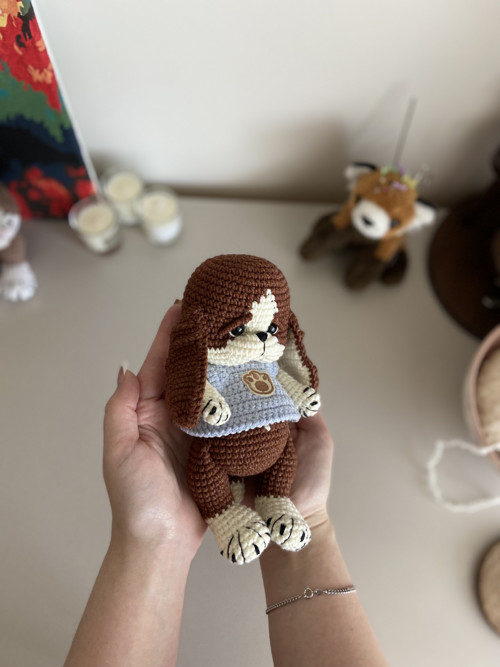 Háčkovaný pejsek Arčí - mini chlapeček — foto 2