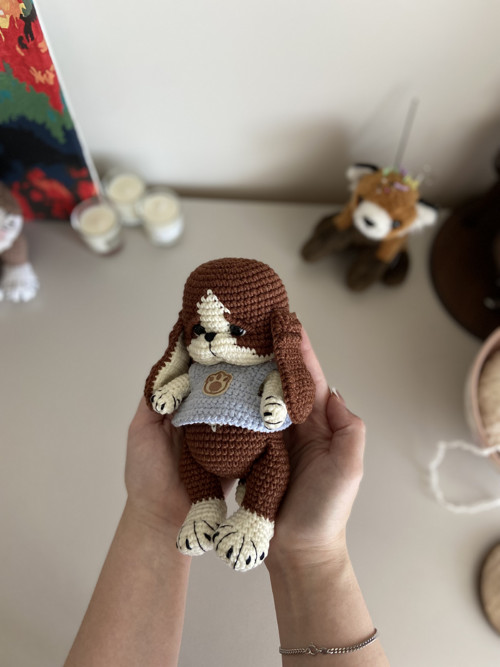 Háčkovaný pejsek Arčí - mini chlapeček — foto 3