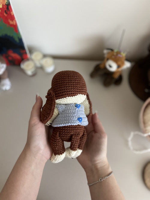 Háčkovaný pejsek Arčí - mini chlapeček — foto 5