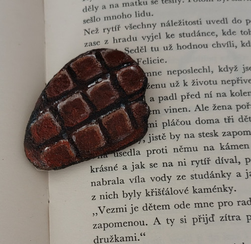 Malovaný kámen - á la chocolat — foto 3