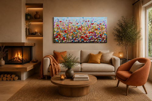 Letní louka.......70x120cm — foto 4