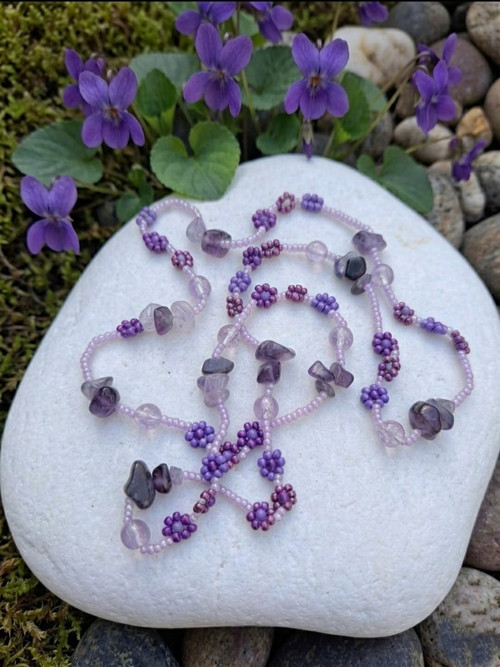 Purple rain - dámský náhrdelník — foto 3