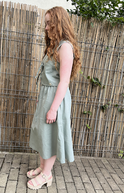 Lněná vestička SAGE GREY — foto 4