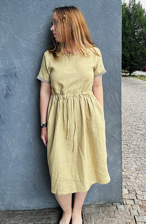Lněné šaty SAND — foto 2