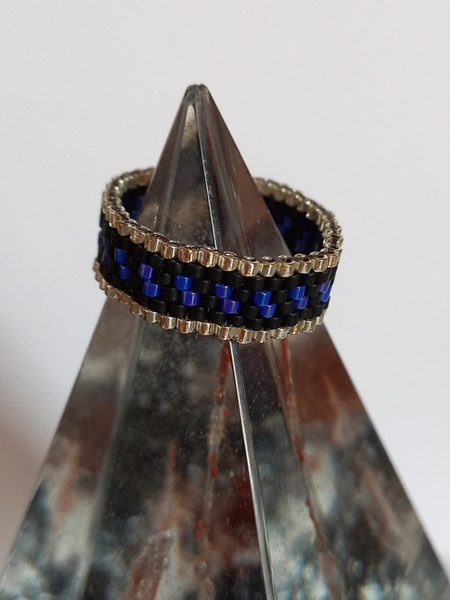 Prsten - Black Blue Silver — foto 5