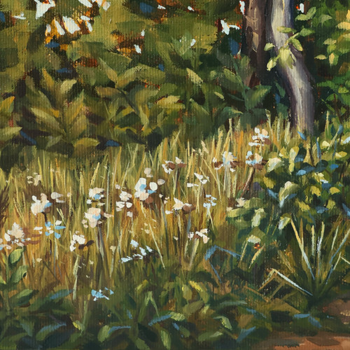 Lesní cesta | 40 × 50 cm | obraz, olejomalba — foto 3