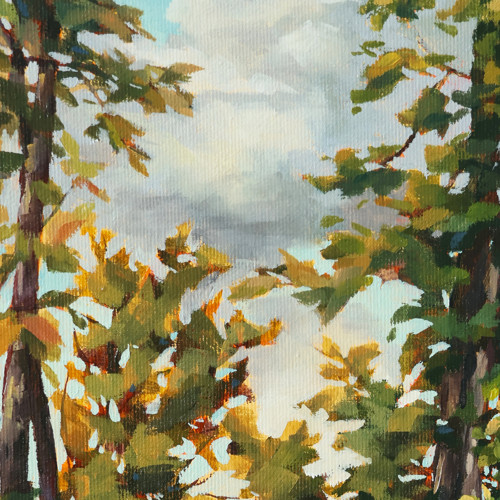 Lesní cesta | 40 × 50 cm | obraz, olejomalba — foto 5