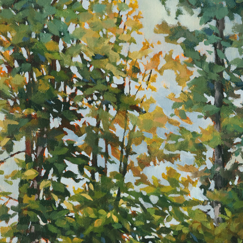 Lesní cesta | 40 × 50 cm | obraz, olejomalba — foto 4