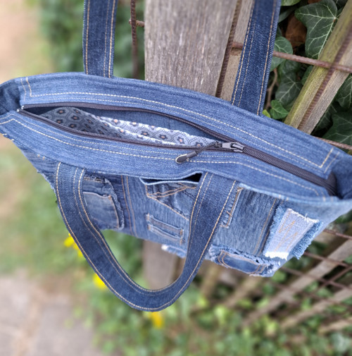 Kabelka džínová crazy — foto 4