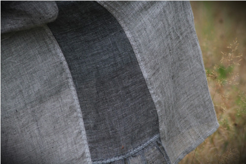 Lněná sukně ...... vel. L - XL — foto 5