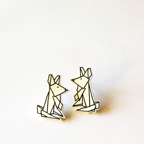 Náušnice: Origami klokani — foto 2