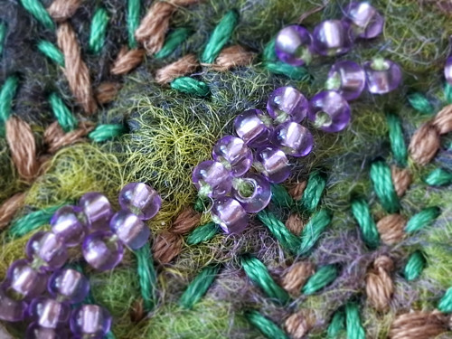 Mountain Thyme - plstěný obraz z vlny — foto 2