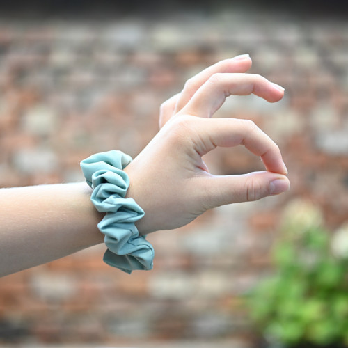Scrunchie Zlaté lístky - širší — foto 5