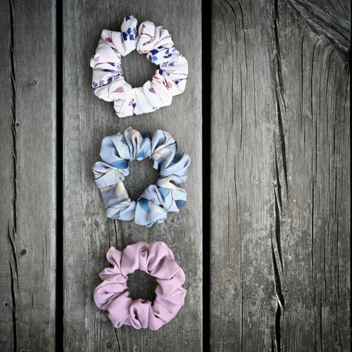 Scrunchie Zlaté lístky - širší — foto 2
