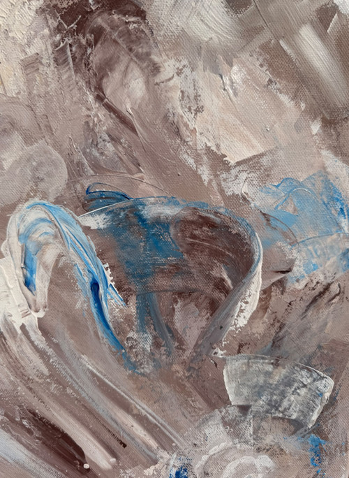 "Mezi nádechy" Originál 40x40 — foto 5