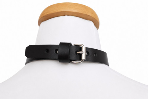 Kožený choker Double Ring — foto 4